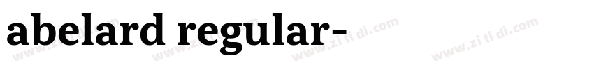 abelard regular字体转换